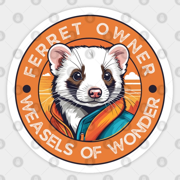 Ferret Owner Sticker by Pearsville